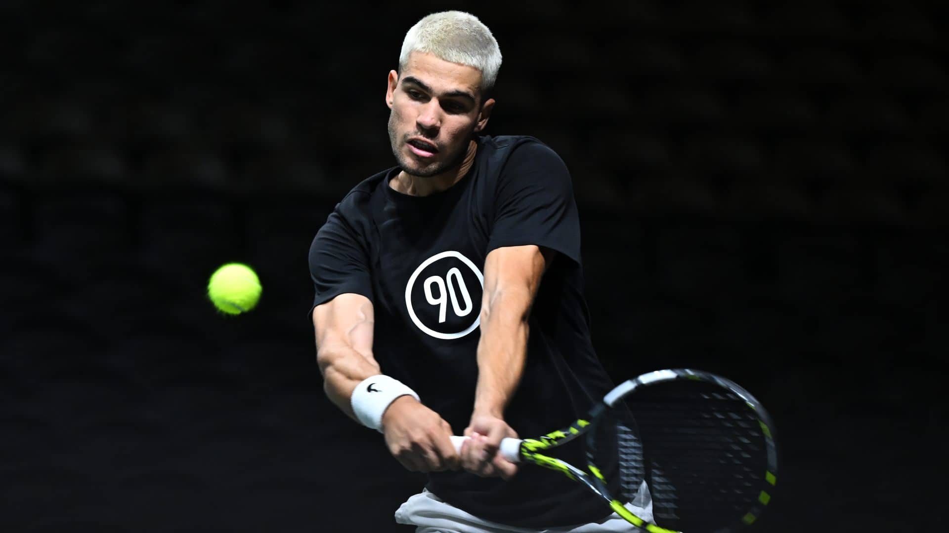 Carlos Alcaraz is chasing his first Rolex Paris Masters title.
