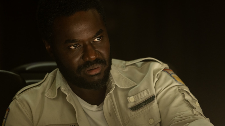 Morrow watching security footage in Alien: Earth