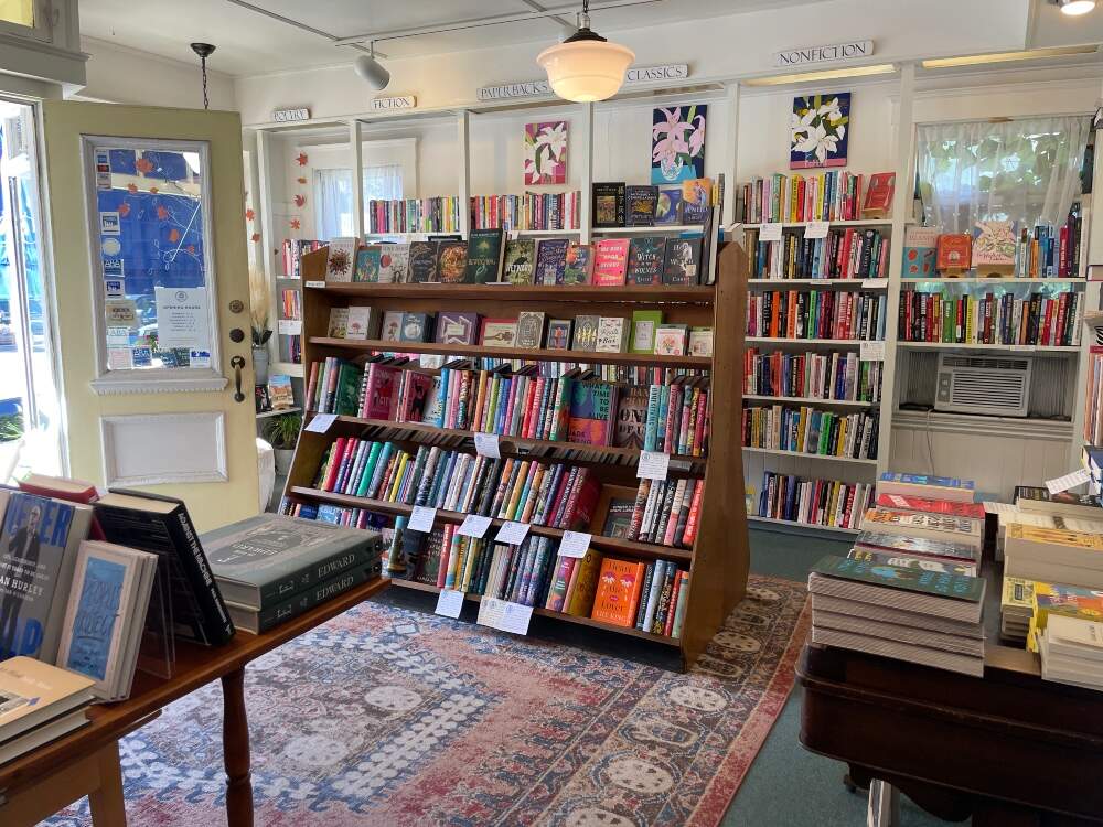 Bookshelves inside The Bookshop of Beverly Farms. (Courtesy Hannah Harlow)
