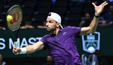 Grigor Dimitrov was scheduled to play Daniil Medvedev in Paris on Wednesday.