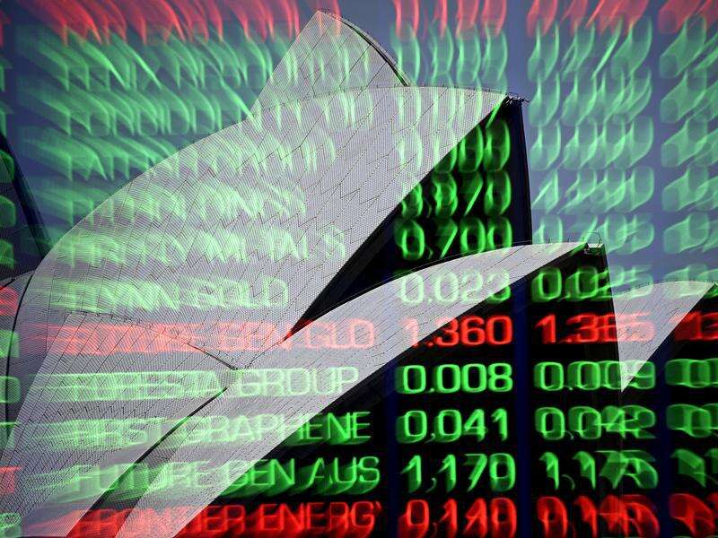 Australian shares nudge record before edging lower