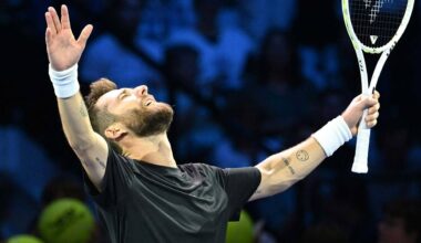 Corentin Moutet dents Daniil Medvedev's Turin aims in Vienna | ATP Tour