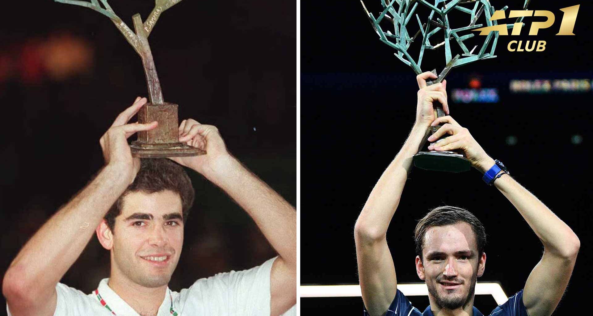 Pete Sampras and Daniil Medvedev are among the ATP No. 1 Club members to triumph at the Rolex Paris Masters.