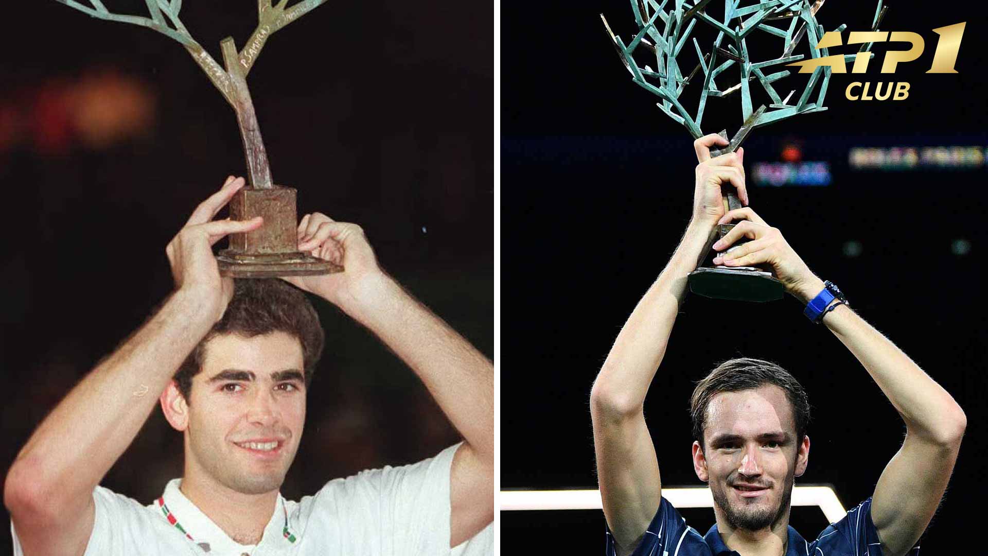 Pete Sampras and Daniil Medvedev are among the ATP No. 1 Club members to triumph at the Rolex Paris Masters.