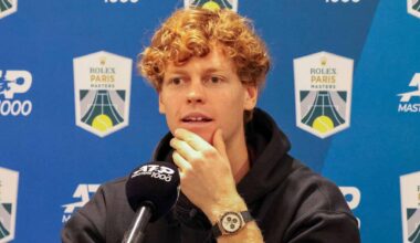 Jannik Sinner is aiming for first Rolex Paris Masters trophy.