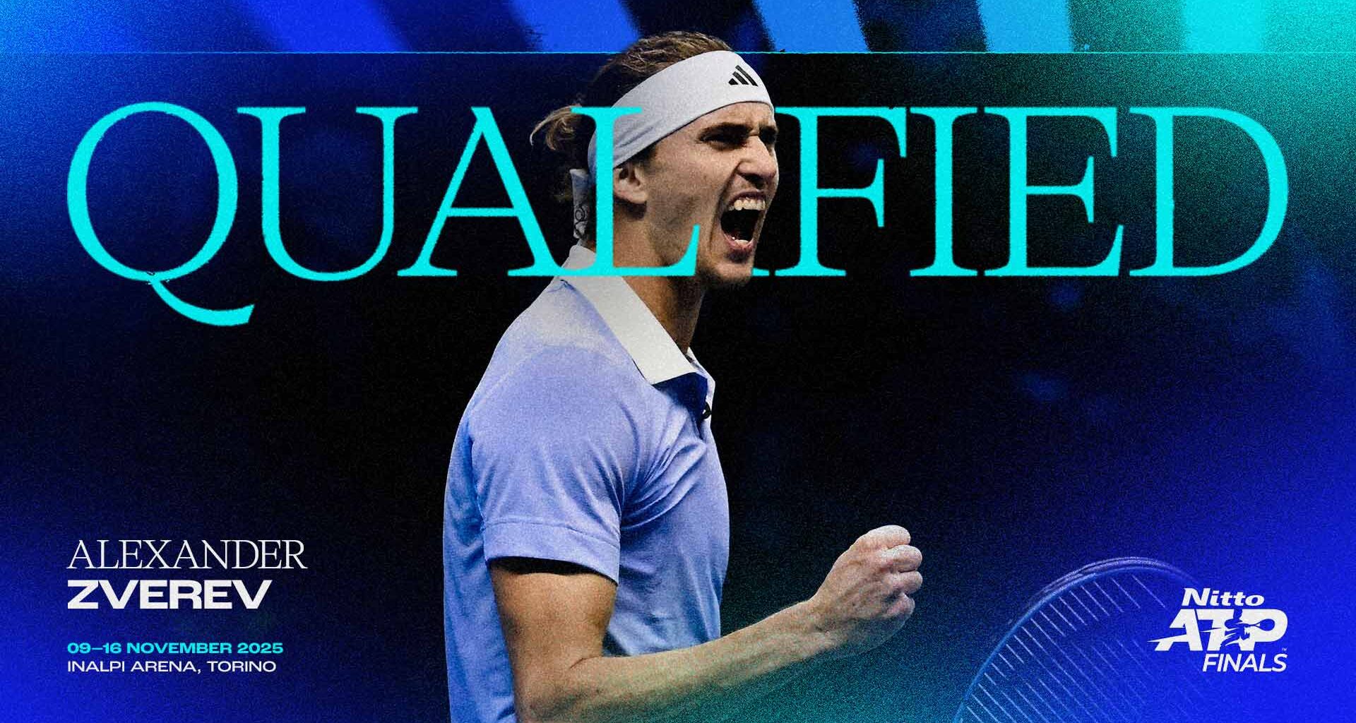 Zverev joins Alcaraz, Sinner & Djokovic, qualifies for Nitto ATP Finals | ATP Tour