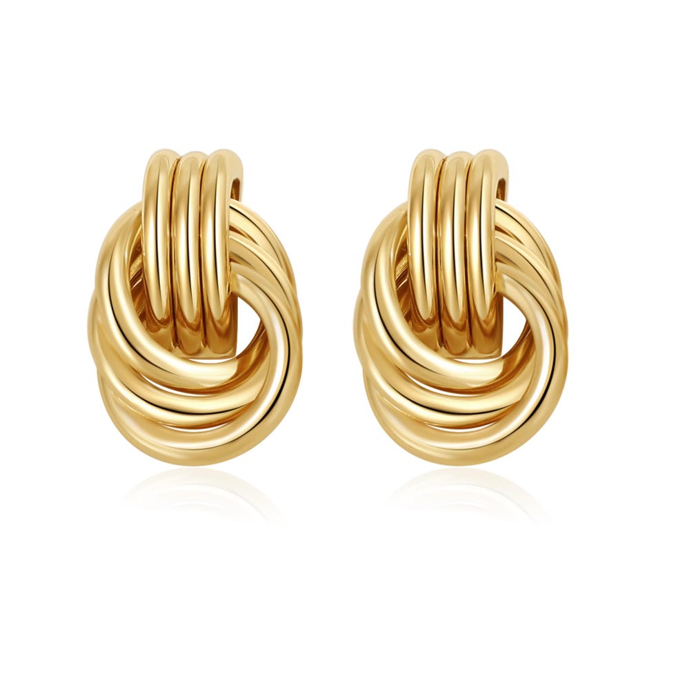 Gold Knot Earrings