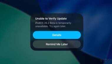 Apple blocks iOS 26.2, iPadOS 26.2 betas on devices with C1