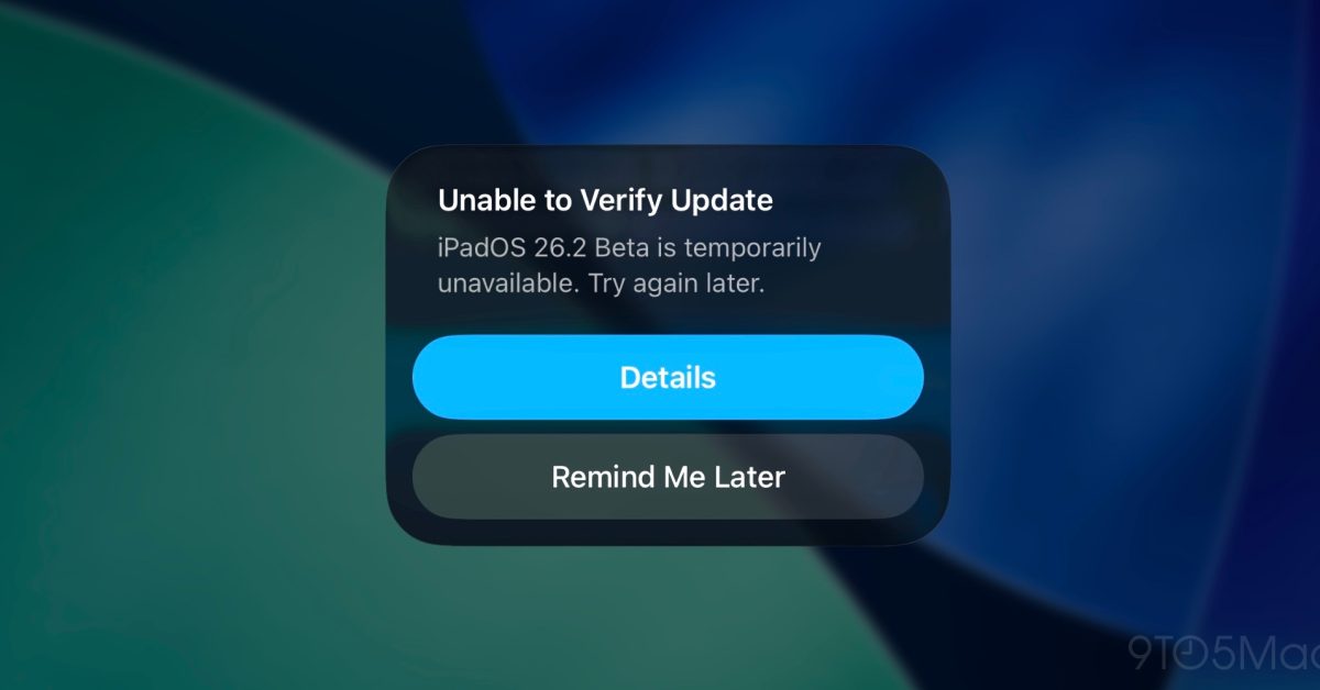 Apple blocks iOS 26.2, iPadOS 26.2 betas on devices with C1