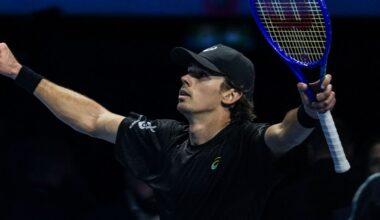 Alex de Minaur beats Taylor Fritz for first ATP Finals win