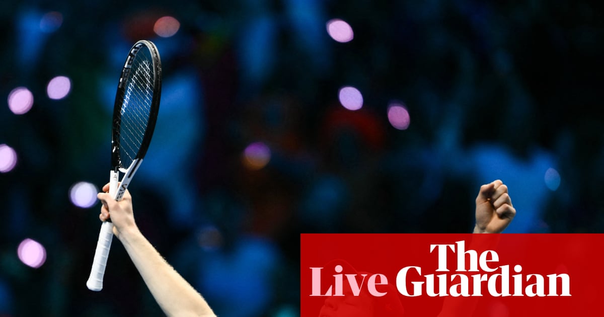 Jannik Sinner squeaks past Carlos Alcaraz in two tight sets to retain ATP Finals trophy – live reaction | ATP Finals