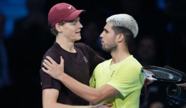Jannik Sinner beats Carlos Alcaraz to defend ATP Finals title