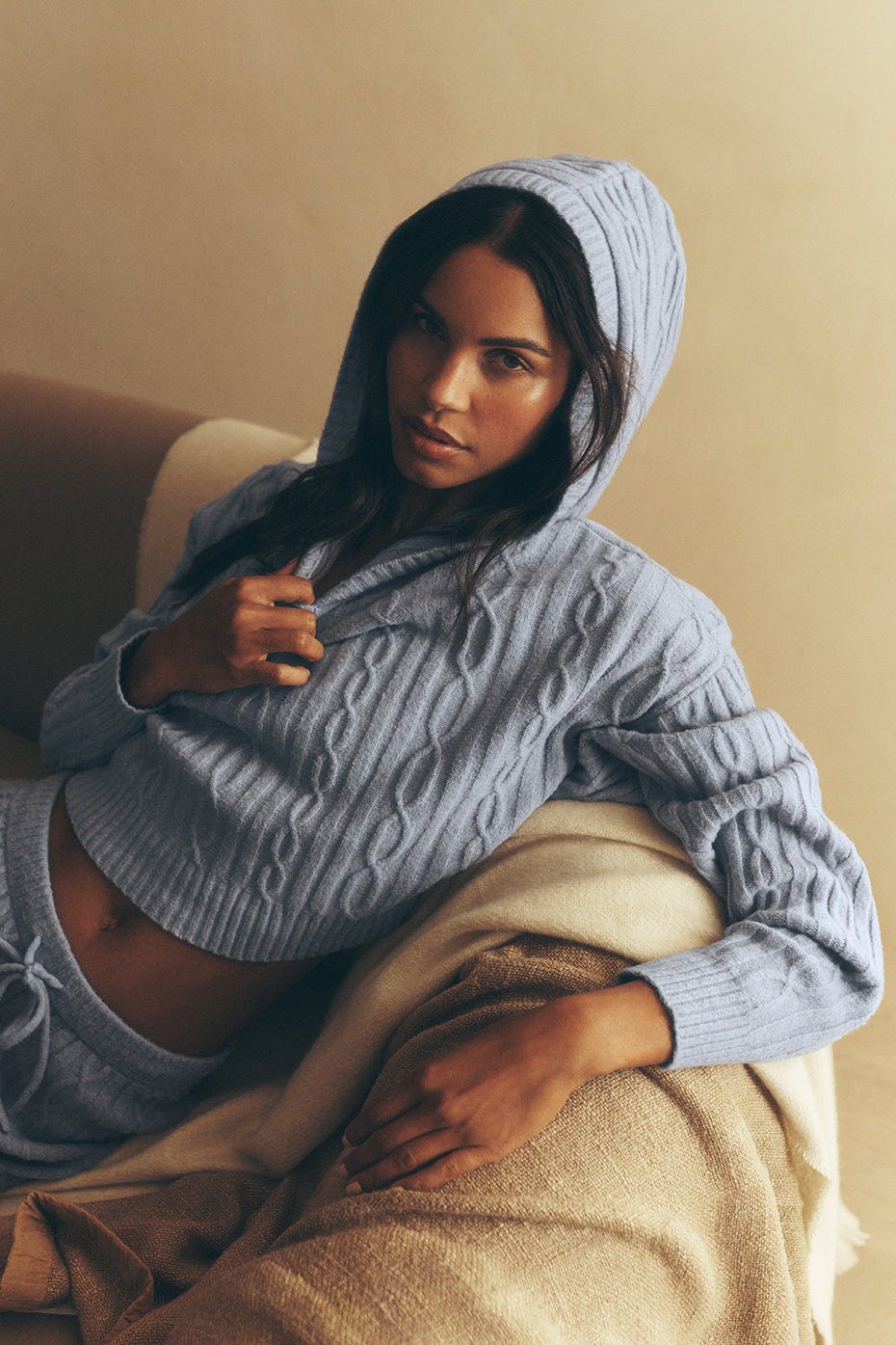 Cable Knit Winter Bliss Hoodie