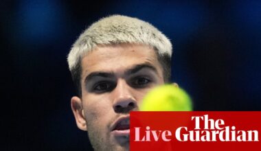 Carlos Alcaraz v Lorenzo Musetti: ATP Finals tennis – live | ATP Finals
