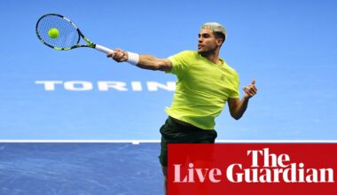 Carlos Alcaraz v Taylor Fritz: ATP Finals tennis goes to final set – live | ATP Finals