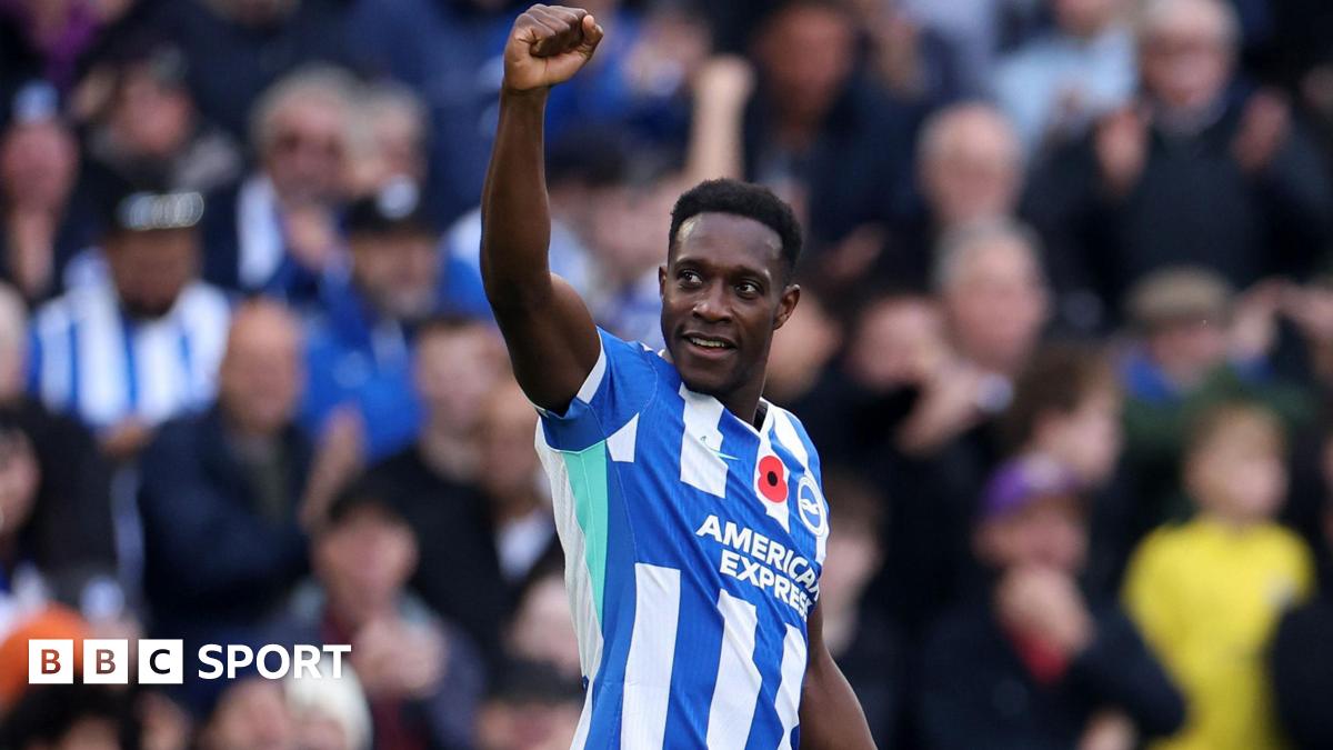 Brighton 3-0 Leeds United: Danny Welbeck scores again in comfortable win
