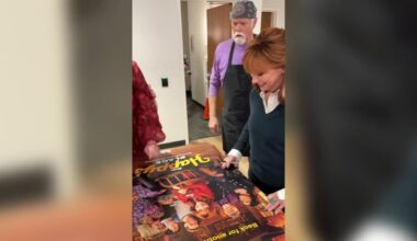 NBC, Happy’s Place cast gift signed poster to Happy’s Place in Berne