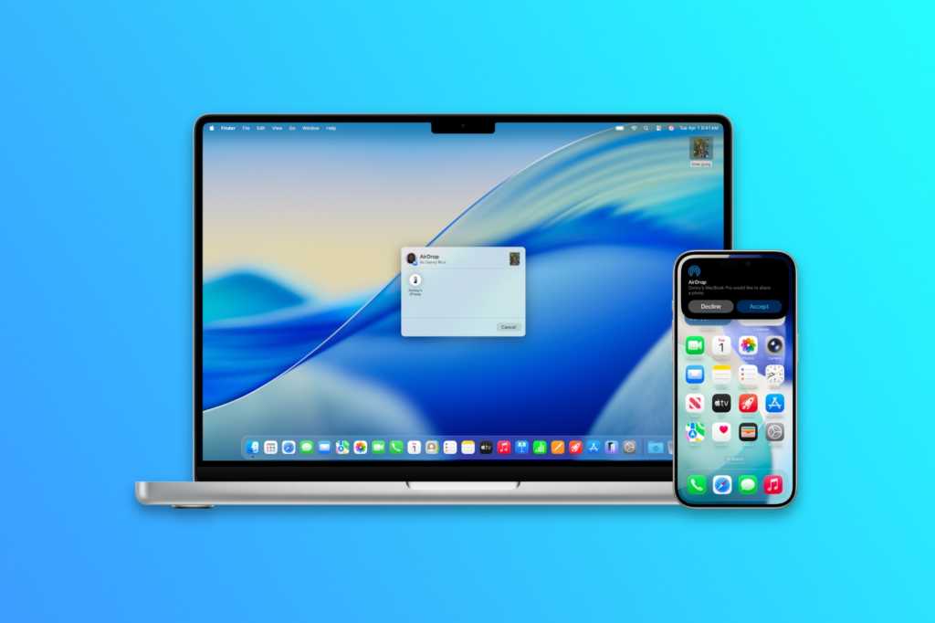 Airdrop with iPhone and MacBook