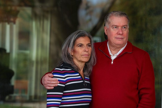 Paula and Ross Fortini of Libertyville, Nov. 6, 2025, have insurance through the Affordable Care Act exchange. (Stacey Wescott/Chicago Tribune)