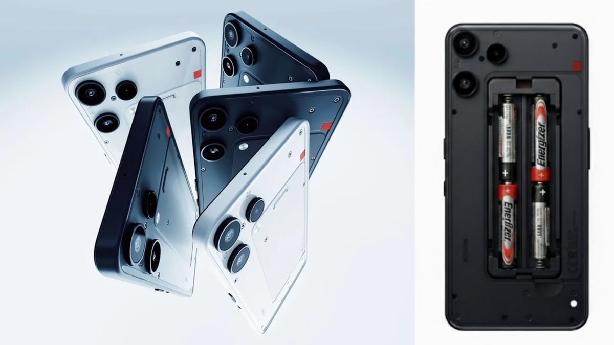 Get a load of this Nothing phone design with 4xAAA batteries