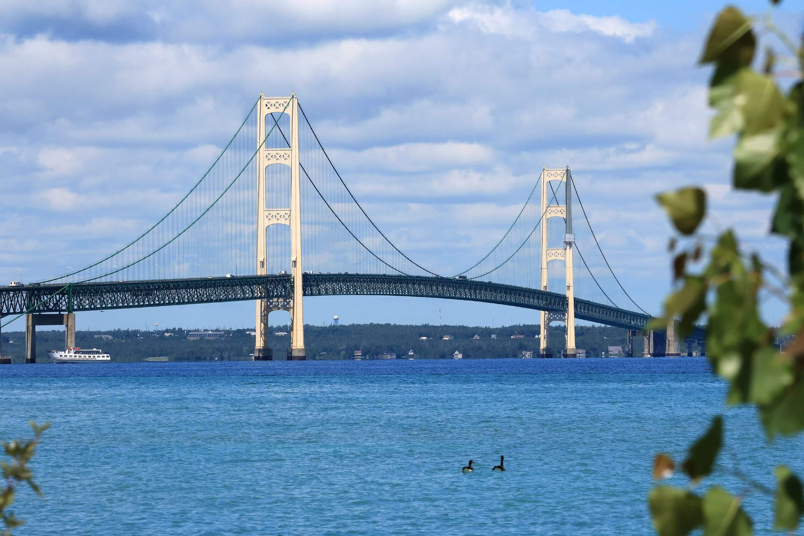 Strait of Mackinac Bridge in northern Michigan