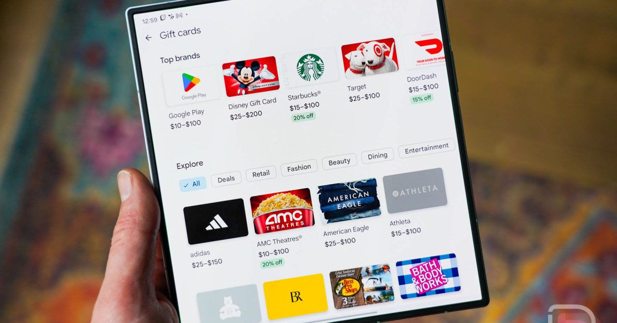 Google Play Launches Digital Gift Card Shop