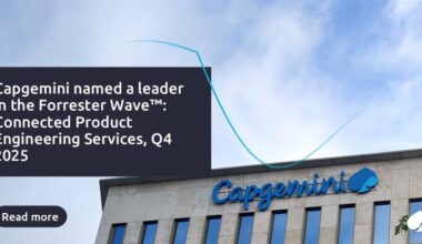Capgemini is recognized as a Leader in Connected Product Engineering Services by independent research firm