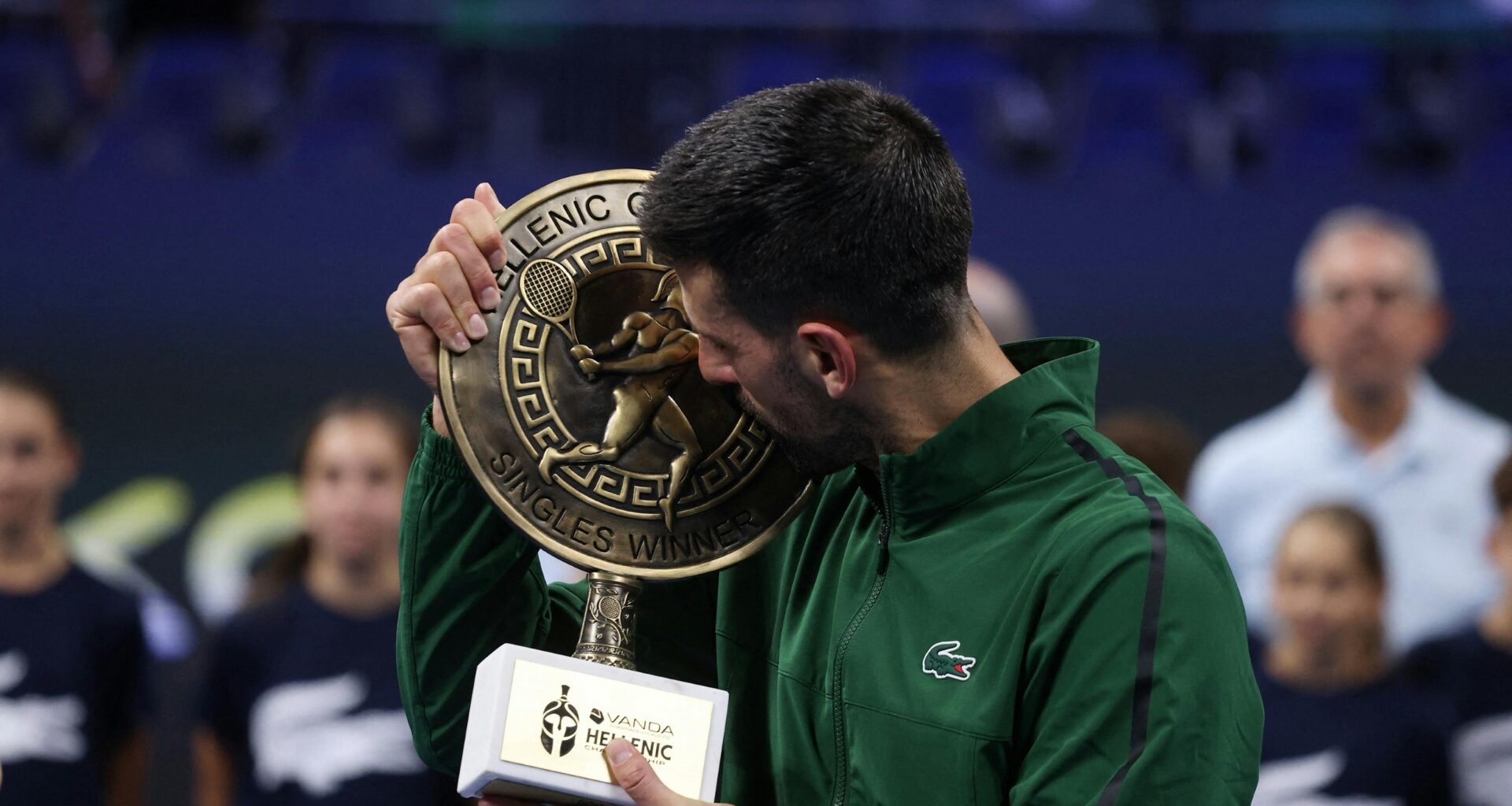Novak Djokovic / Photocall trophée Athènes