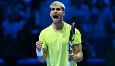 Carlos Alcaraz is aiming to win his first Nitto ATP Finals title.
