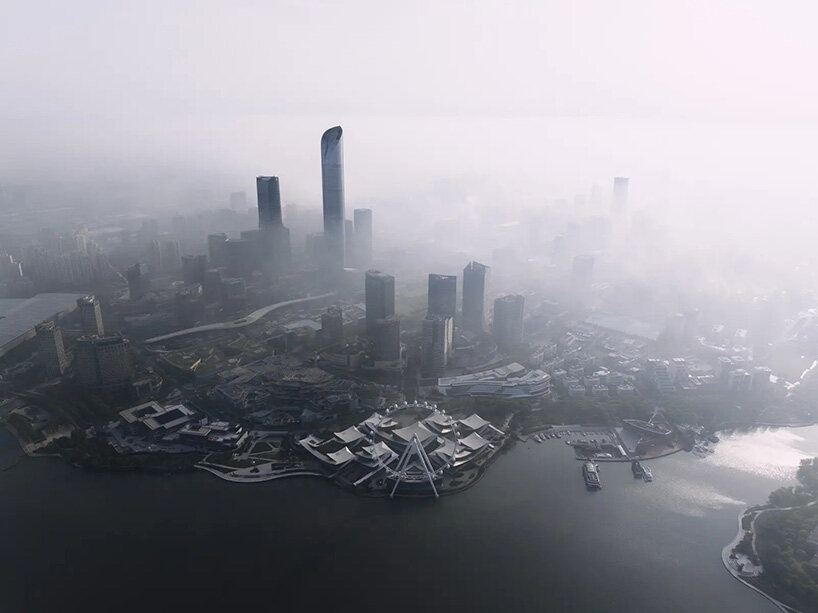 BIG's suzhou museum of contemporary art nears completion beneath ribbon-like roof