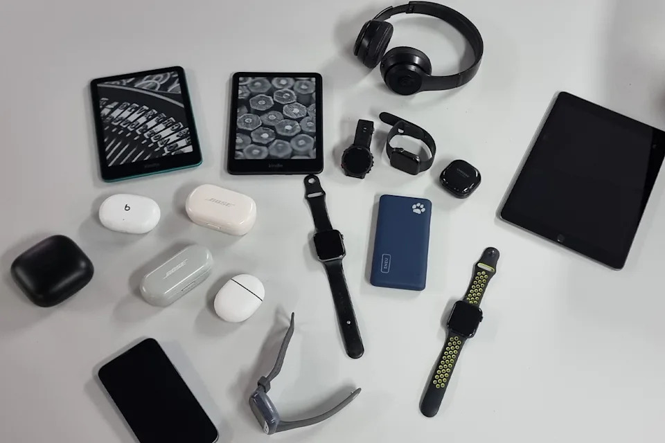 An array of refurbished devices.