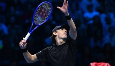 Alex de Minaur owns a 1-2 record at the Nitto ATP Finals in 2025.