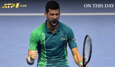 On November 20, 2023, Novak Djokovic began his 400th week as World No. 1 following his Nitto ATP Finals triumph.