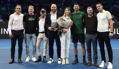 Novak Djokovic and friends who also attended Nikola Pilic's academy.