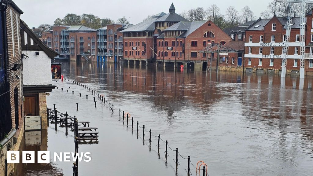 Flood warnings in place as River Ouse in York reaches peak