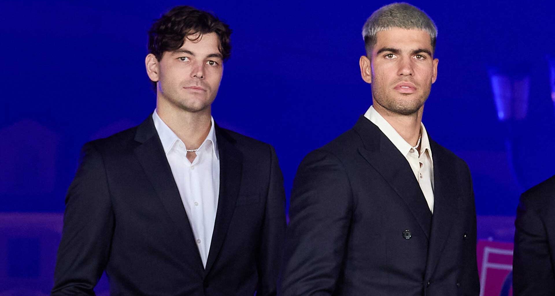 Taylor Fritz and Carlos Alcaraz will play Tuesday in Turin.