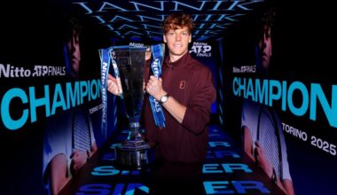 Jannik Sinner overcomes Carlos Alcaraz in two tight sets to retain his ATP Finals crown