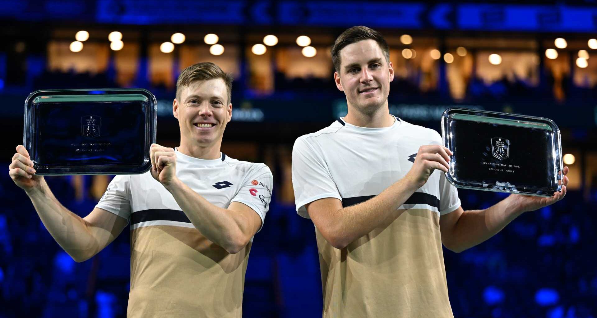 Harri Heliovaara and Henry Patten win their third tour-level title of the season on Sunday in Paris.