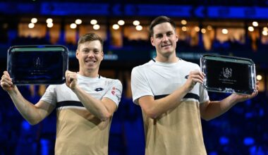 Harri Heliovaara and Henry Patten win their third tour-level title of the season on Sunday in Paris.