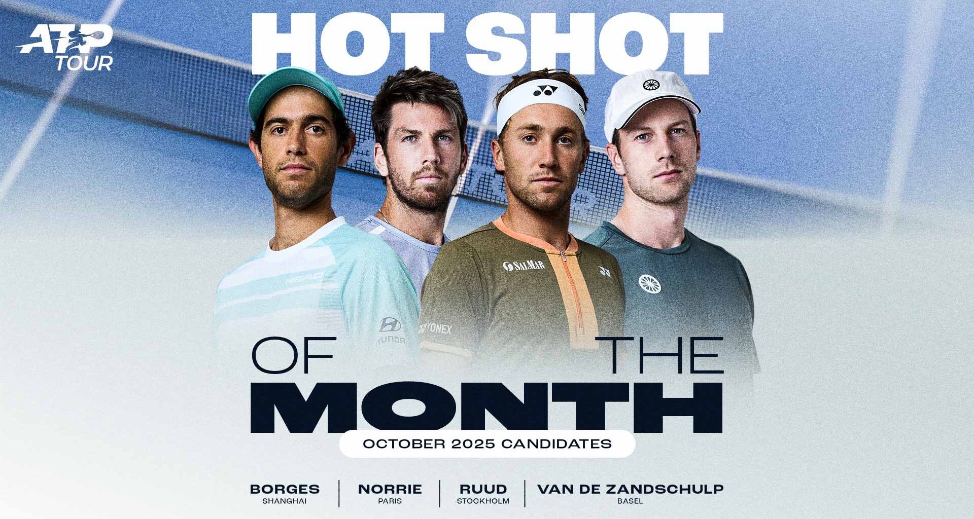 Hot Shot of the Month: Vote for October's winner | ATP Tour