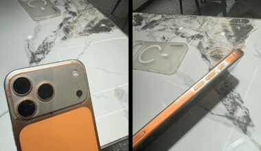 The Cosmic Orange paint job of an iPhone 17 Pro Max started coming off using wet wipes