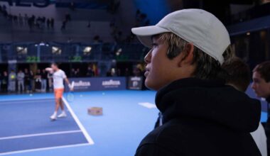 Surfing star Kanoa Igarashi attended the Nitto ATP Finals for the first time.