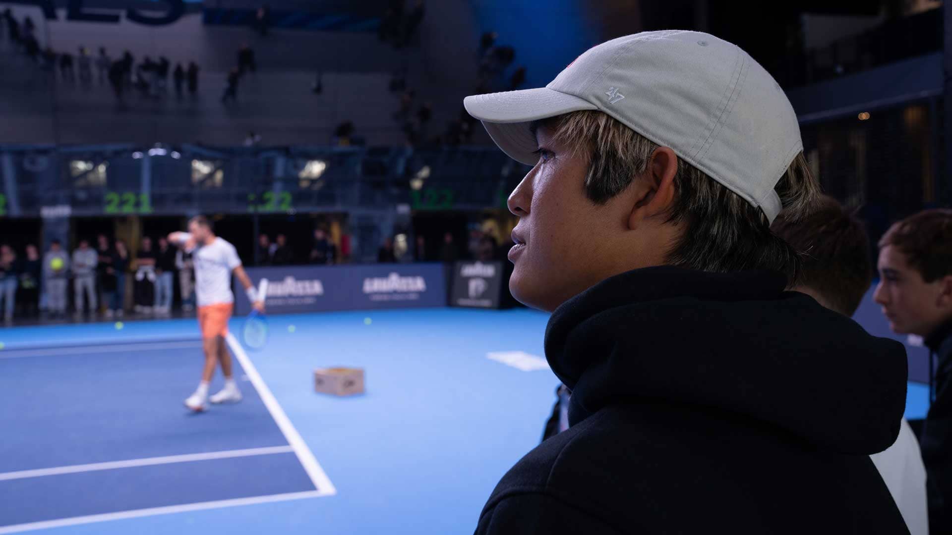 Surfing star Kanoa Igarashi attended the Nitto ATP Finals for the first time.