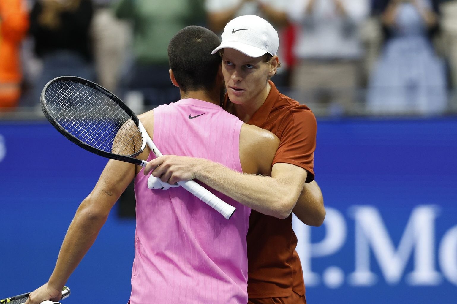 Jannik Sinner’s Girlfriend Laila Hasanovic Tightly Embraces Him as He Crushes Carlos Alcaraz To Defend ATP Finals Title