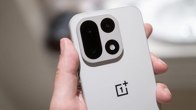 A close-up photo of a phone and its cameras in a two-by-two pattern within an elevated camera bump.