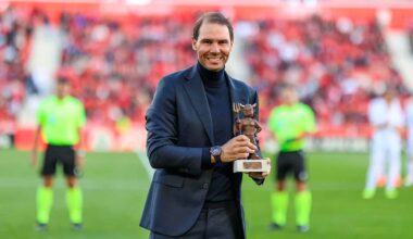 RCD Mallorca awards Rafael Nadal the ‘Dimoni d’Honor’ Saturday.