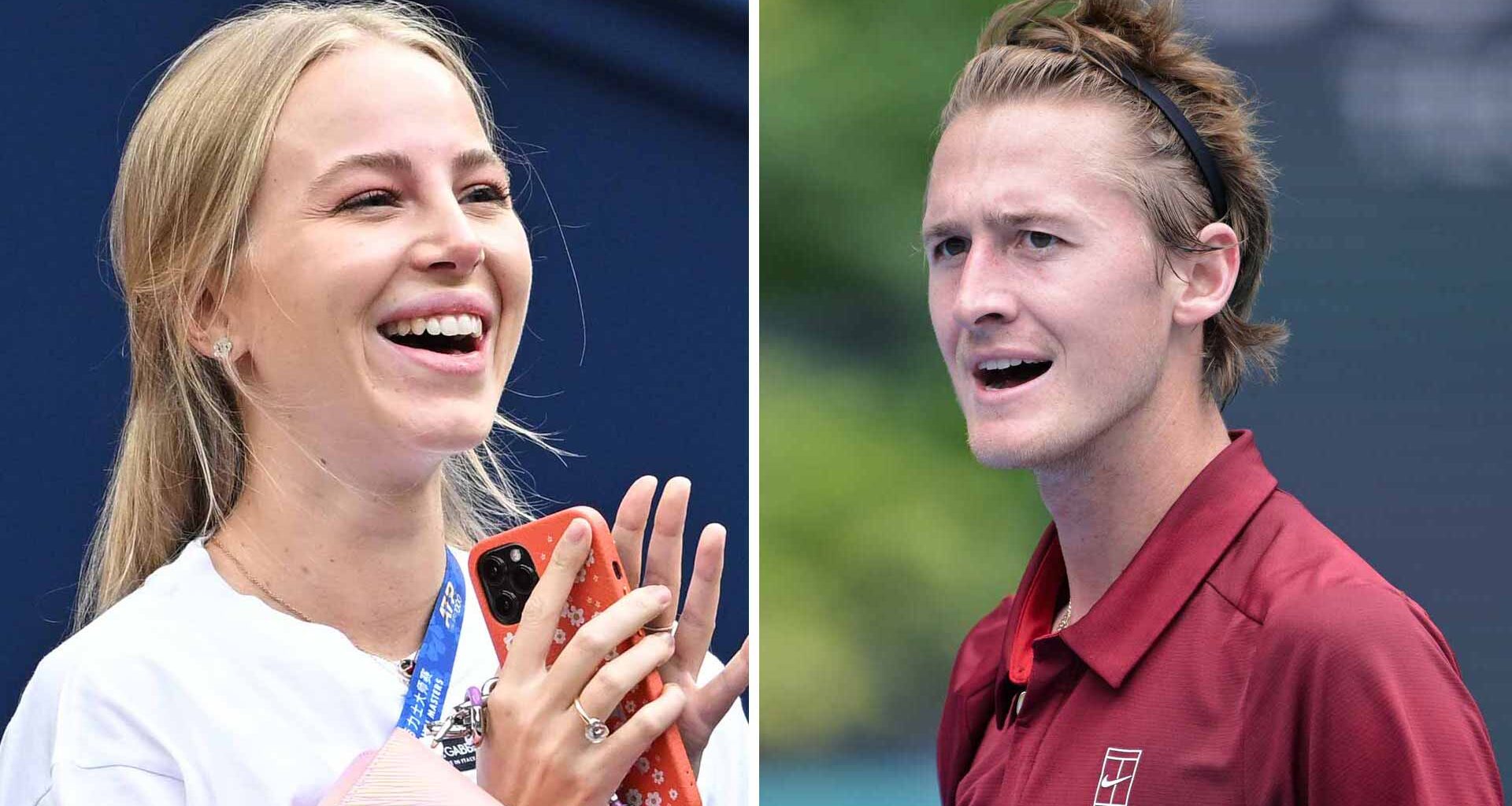 Ivana Nedved and Sebastian Korda announced their engagement on social media Monday.