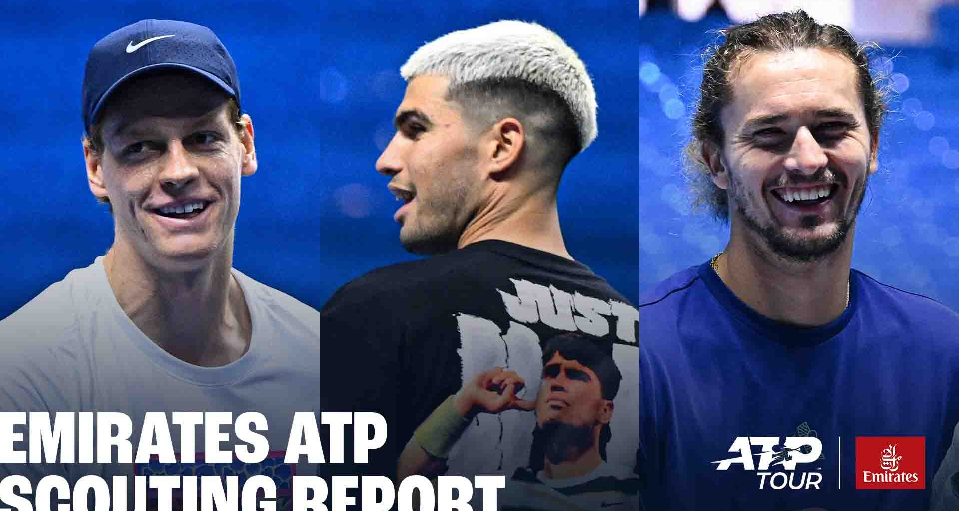 Jannik Sinner, Carlos Alcaraz and Alexander Zverev are among those in the star-studded field at the Nitto ATP Finals.