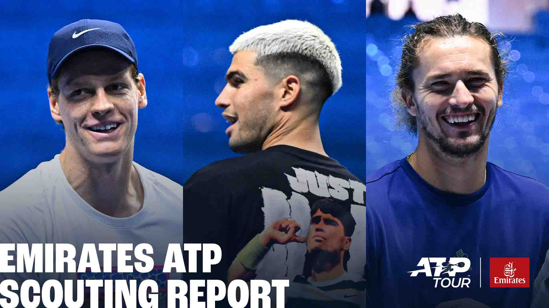 Jannik Sinner, Carlos Alcaraz and Alexander Zverev are among those in the star-studded field at the Nitto ATP Finals. 