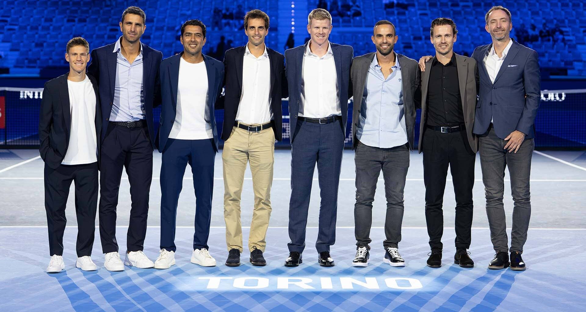 Eight recently retired players were celebrated on Friday at the Nitto ATP Finals.